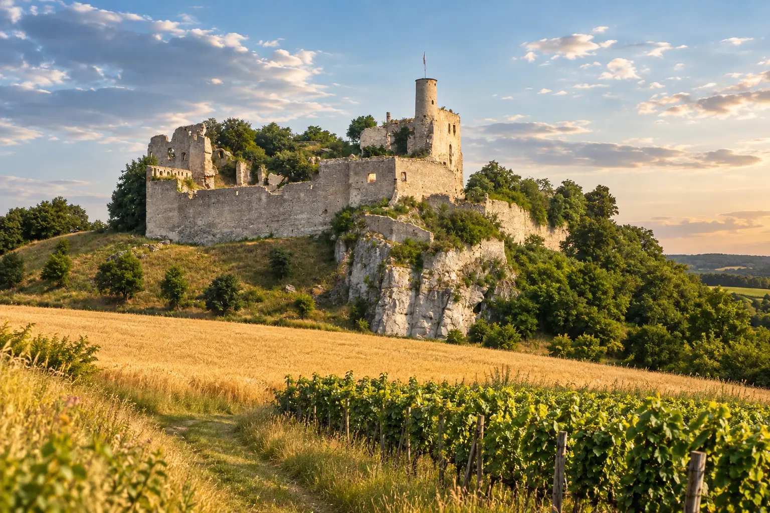Hrad Falkenstein – výlet do rakouského Weinviertelu
